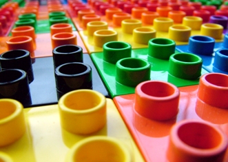 This colorful macro photo of legos - still the favorite when it comes to building and construction toys -  was taken by Daniel Wildman of Stoke on Trent, UK.